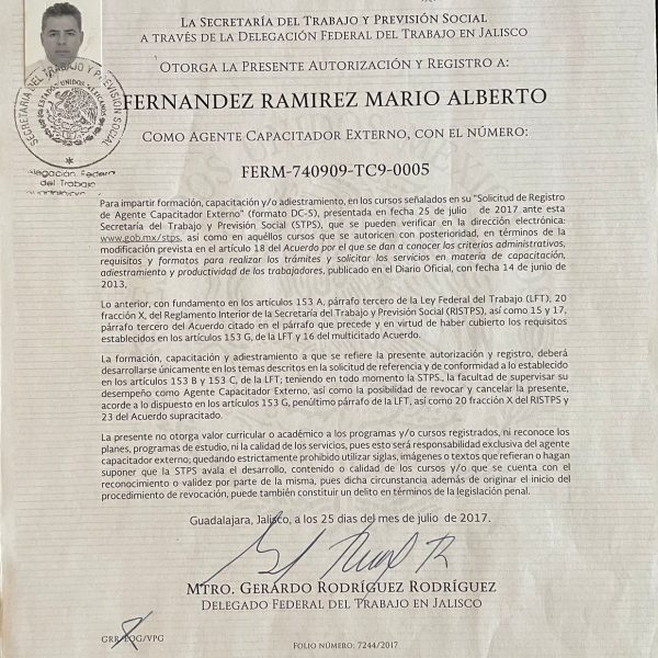 Agente Capacitador Externo STPS